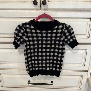 Bloomingdale’s Checkered Sweater